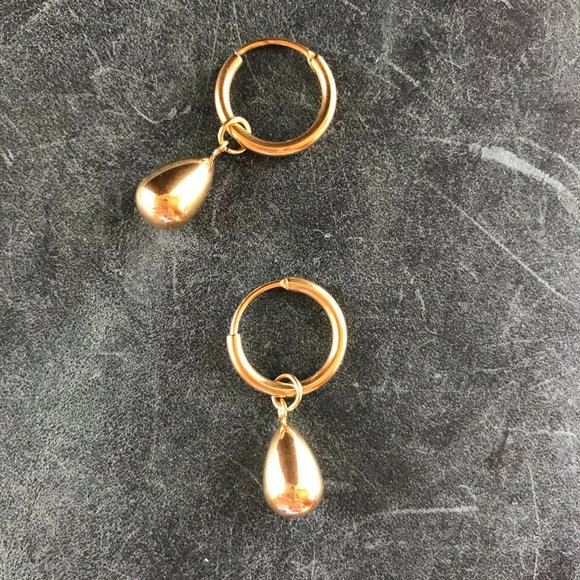 Waterdrop Hoops - New, Never Worn - Picture 4 of 4